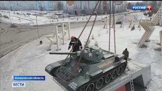 В Кемерово восстановили танк Т-34, который возглавит колонну военной техники