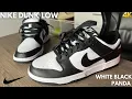 Nike Dunk Low Black White Panda On Feet Review
