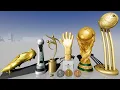 All Award Trophies Medals of Fifa World Cup 2026 - 3D Animation Size Comparison