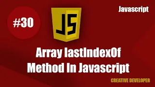 Array lastIndesOf method in javascript Javascript lastIndexOf method Javascript Course