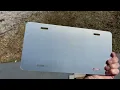 us navy VETERAN on American flag Custom License Plates, Personalized License Plates, Decorative License Plates, Front License Plates, Car Tags, airbrush - Video 2 of 1