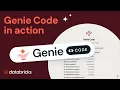 Genie Code in action - An end-to-end demo