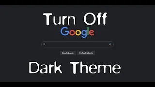 How to turn google dark theme off Back to white search results background