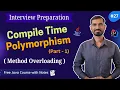 Compile Time Polymorphism in Java Part 1 Method Overloading Examples Interview Preparation