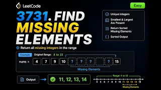 Find Missing Elements LeetCode 3731 Explained Java