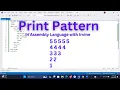 Print Pattern in Assembly Language Part 6 How to Print Pattern in Assembly Language with Irvine