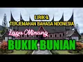Download Lagu BUKIK BUNIAN (Lirik dan terjemahan lagu Minang) vocal: Yonna Irma