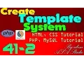 Create Template System 41 2 Frame Adding Position Value to CSS PHP MySQL CSS Tutorial Series