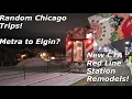 CTA Red Line 2025 Station Remodels Metra s Milwaukee District West Line - Random Trips No 1