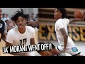 JA MORANT CRAZY DUNKS IN FRONT OF HIGH SCHOOL BASKETBALL TEAM THAD