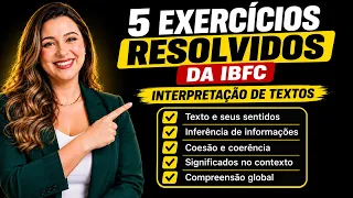 VOCÊ CONSEGUE ACERTAR 5 QUESTÕES DE INTERPRETAÇÃO DA IBFC? 😱