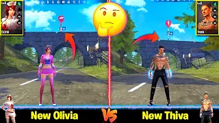 NEW OLIVIA VS NEW THIVA ABILITY TEST FREE FIRE - SAMSUNG A3 A5 A6 A7 J2 J5 J7 S5 S6 S7 S9 A10FF