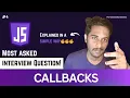 Master JavaScript Callbacks in 13 MINUTES JavaScript Advanced