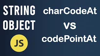 charCodeAt and codePointAt methods String Object In JavaScript