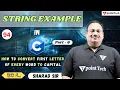 String Example in C Part-6 How to convert first Letter of Every Word to Capital Tpoint Tech