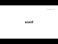 C Programming Basics Part 2 - scanf