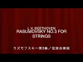 Beethoven-RASUMOVSKY No.3 for Strings 1/4