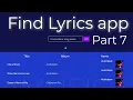 Html css javascript Find app Part 7