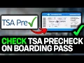 How To See TSA Precheck On Boarding Pass After Checking In 2026 - Easy Guide