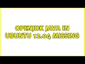 Ubuntu Openjdk Java in Ubuntu 12 04 missing