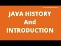 Java History and Introduction Java Tutorial in Hindi Part-2 Excellence Technlogy
