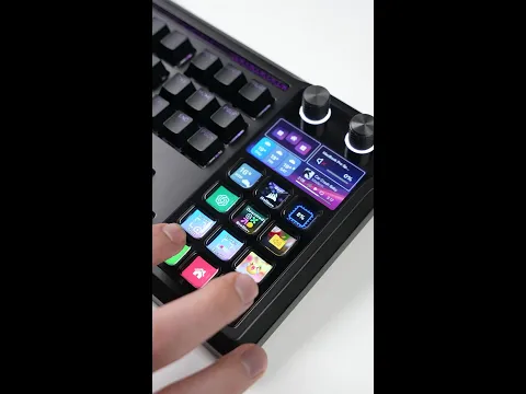 This keyboard has a BUILT-IN Stream Deck