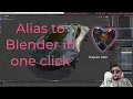 Alias to Blender in one CLICK