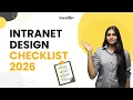 Intranet Design Checklist 2026 Everything You Need Before You Build SharePoint Designs