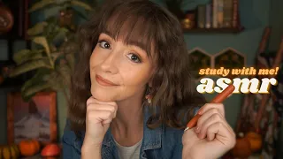 ASMR Study with Me! 🧡 Pomodoro Style Session with Timer & Breaks (& gentle rain 🌧️)