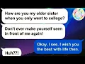 Apple How I showed my sister who s boss after years of being treated as lesser by her mom and