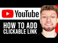 Download Lagu How To Add a Clickable Link To Your YouTube Video Description (Step By Step)