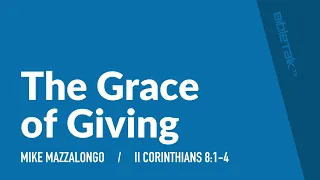 The Grace of Giving