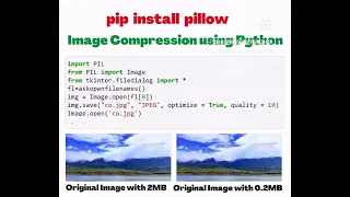 Image compression using python