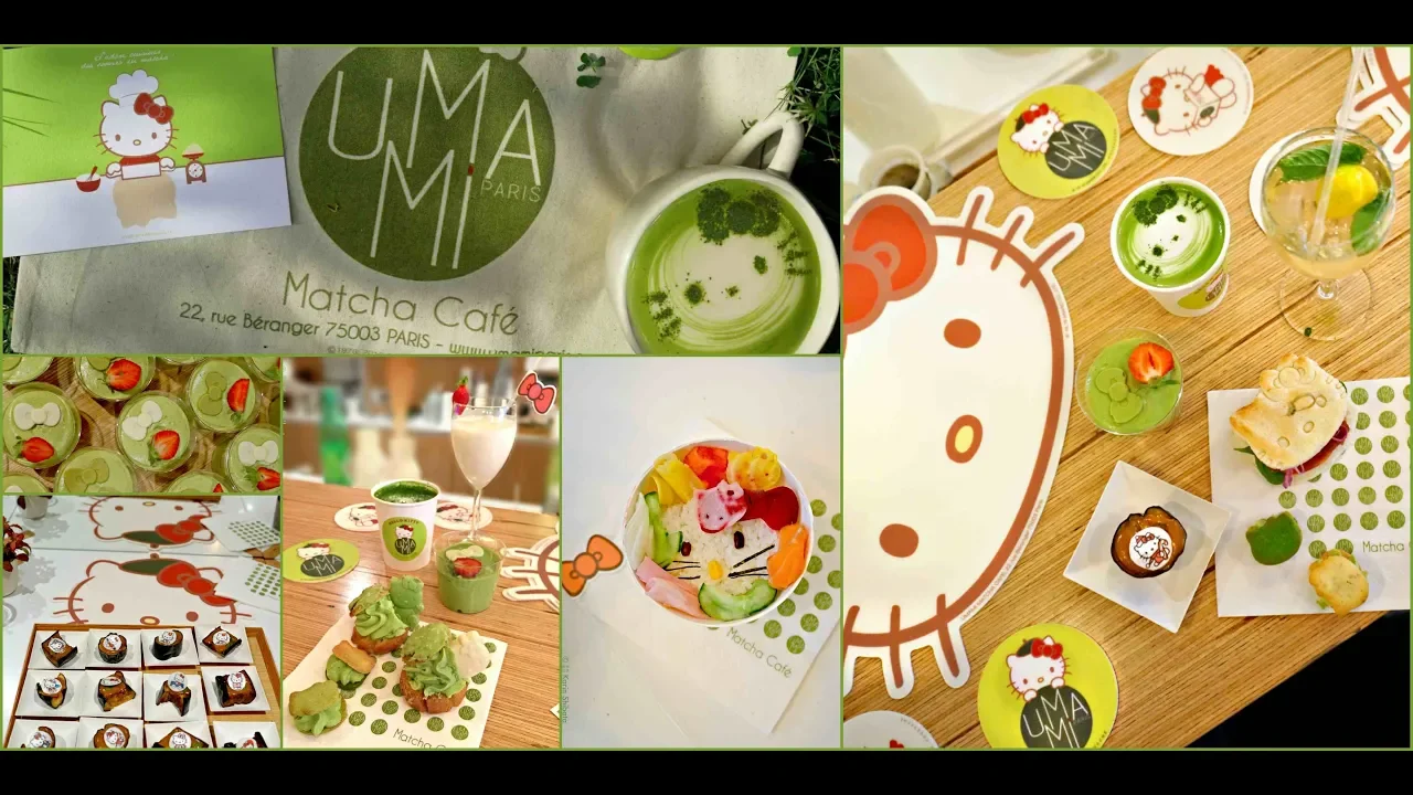 Hello Kitty Umami Matcha Café in Paris