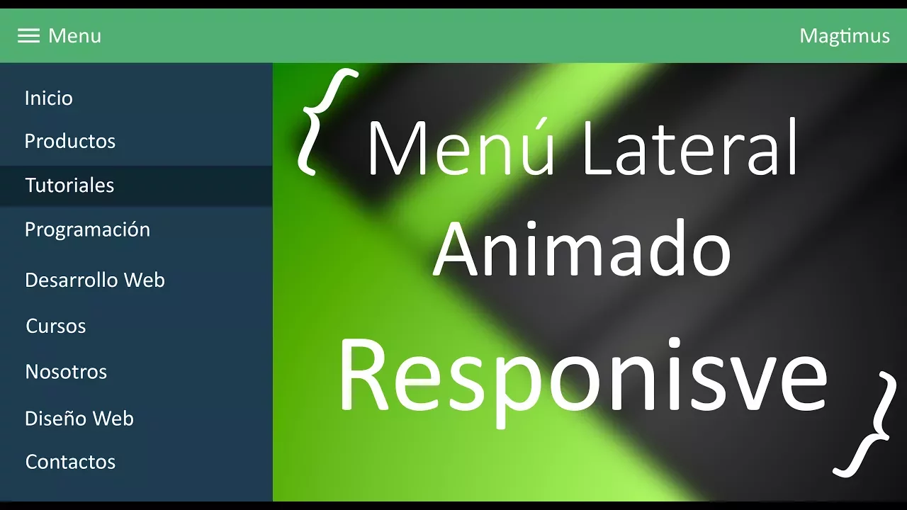 Moving menu. Moving menu