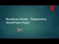Bootstrap Modal - Responsive WordPress Plugin