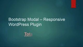 Bootstrap Modal - Responsive WordPress Plugin