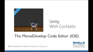 Unity 1 3 The MonoDevelop Code Editor IDE