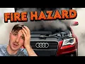 Download Lagu CUSTOMERS CAR NEARLY UP IN FLAMES 🔥 - CONFUSION … Where is the smoke coming from ?