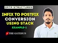 Infix to Postfix Conversion using Stack Example 1 Data Structure