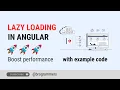 Lazy Loading in Angular Angular Lazy Loading Example How to Implement Lazy Loading