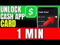 How To Unlock Cash App Card 2026 Fast And Easy