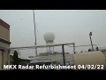 NWS Milwaukee MKX WSR-88D Radar Pedestal Replacement - 2022