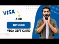 How to Add ZIP Code to Vanilla Visa Gift Card Best Method