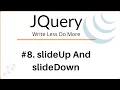 jQuery in Hindi slideUp and slideDown Elements