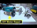 Makita 9557NB Angle Grinder Armature Replacement Burnt Motor Repair