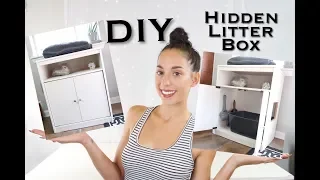 DIY HIDDEN CAT LITTER BOX INEXPENSIVE
