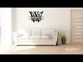 Split Monogram Wall Decor Sign from RealSteel