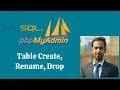 MySQL Database Bangla Tutorial Part 5 Create Rename Drop a table in phpmyadmin