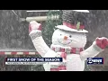 First snow of the season in McPherson Kansas